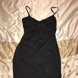 Black cut out dress